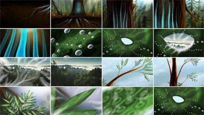 Giants Rising | Wireframe 3D scene for Water Transport | Video by Little Fluffy Clouds a Bay Area Animation Studio